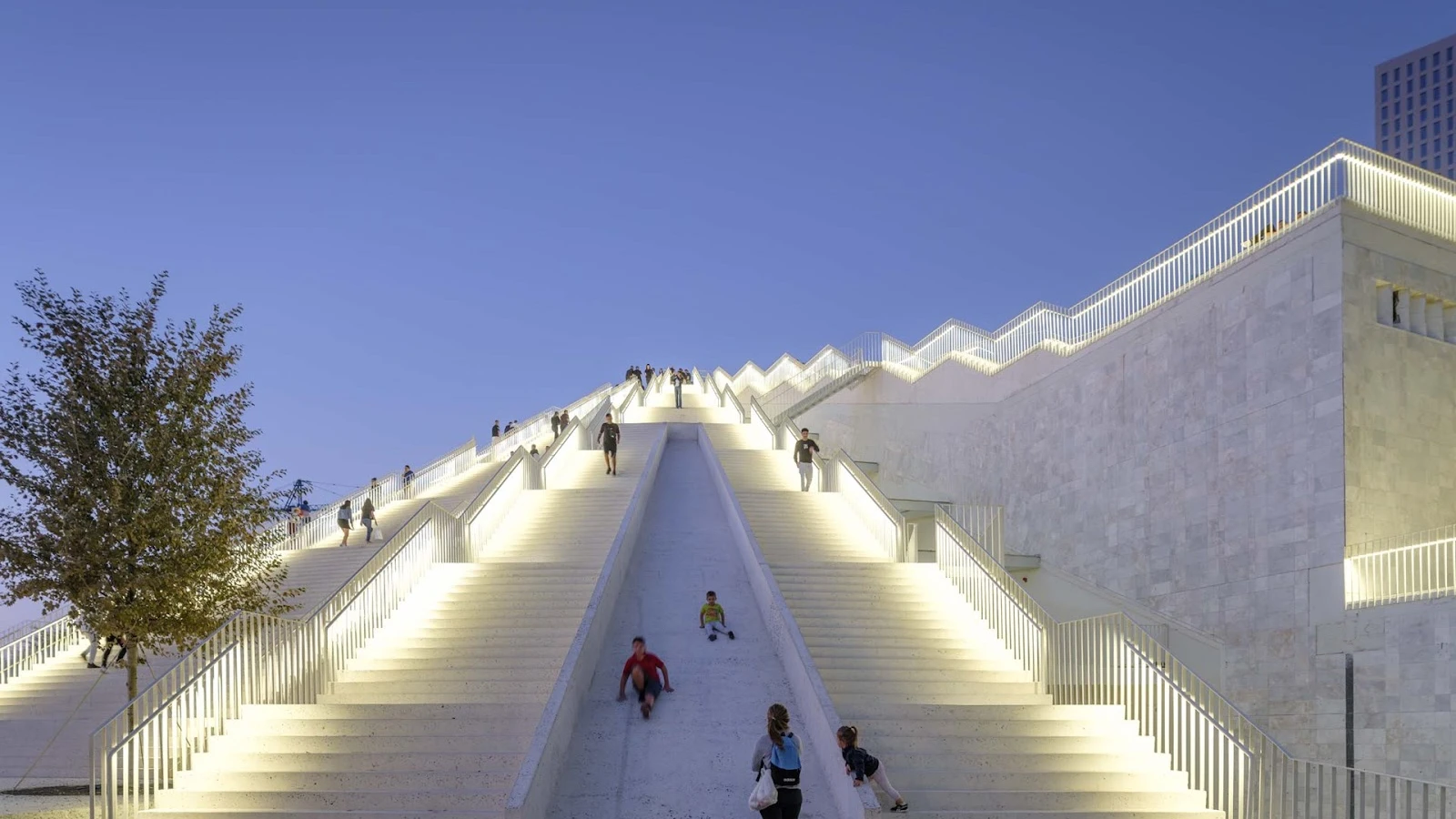 Pyramid of Tirana landmark perfect for a self-drive city tour by rental car